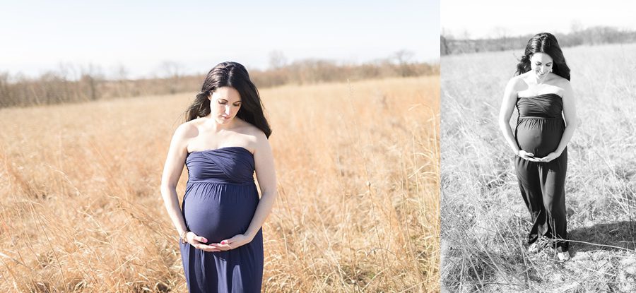 beautiful maternity photos in a field near Chicago_3525
